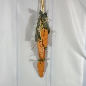 Rustic Orange Carrot Hanging Décor - Home for Easter